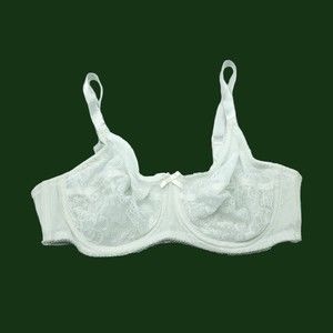 Wacoal Bra Womens 36C Chantilly Lace Retro Chic 855186 Ivory White Sexy